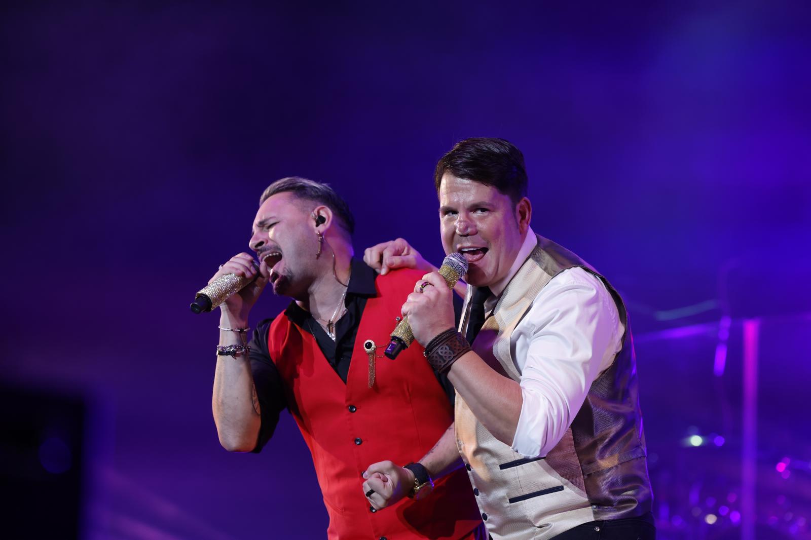 Andy y Lucas, en su último concierto.