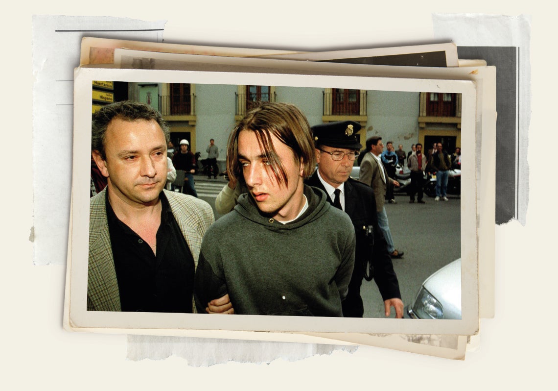 José Rabadán en el momento de la detención.