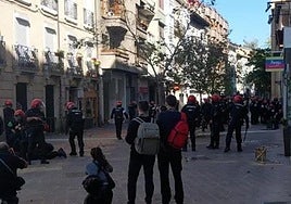 Momentos de tensión en Vitoria.