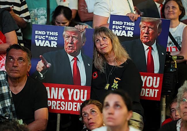 Trump ha recibido un apoyo unánime en Israel.