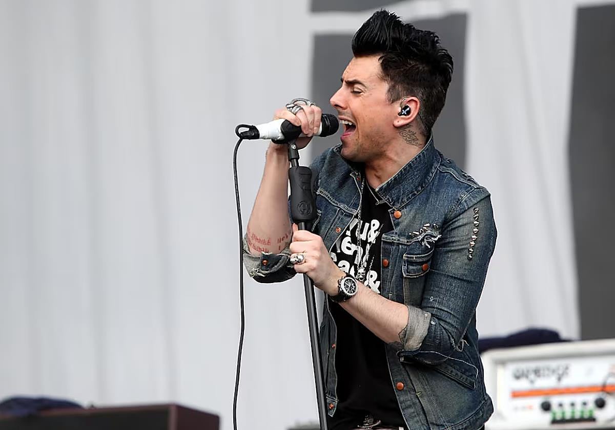 Ian Watkins, vocalista de Lostprophets, en una actuación en agosto de 2010