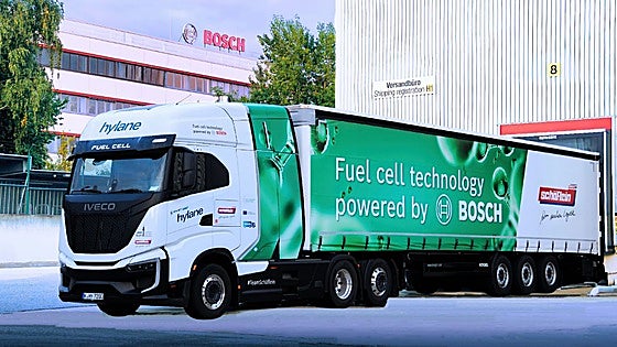 Bosch estrena un camión de hidrógeno en su planta de Núremberg