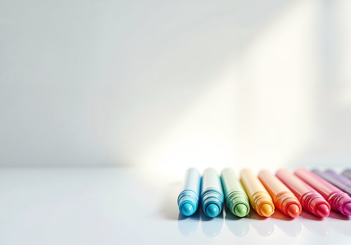 Dibuja o escribe en pizarra blanca con estos rotuladores de punta fina