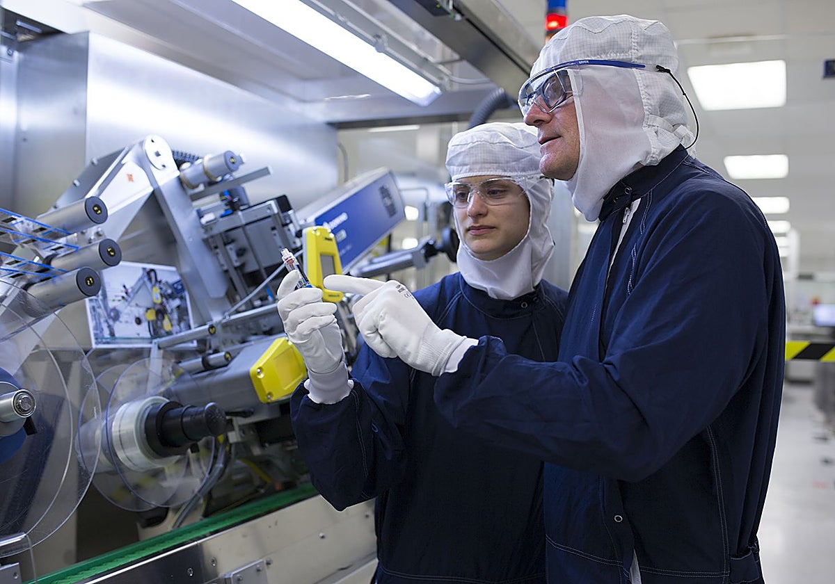 Planta de producción de inyectables de la farmaceútica Lilly, responsable de orforglipron.