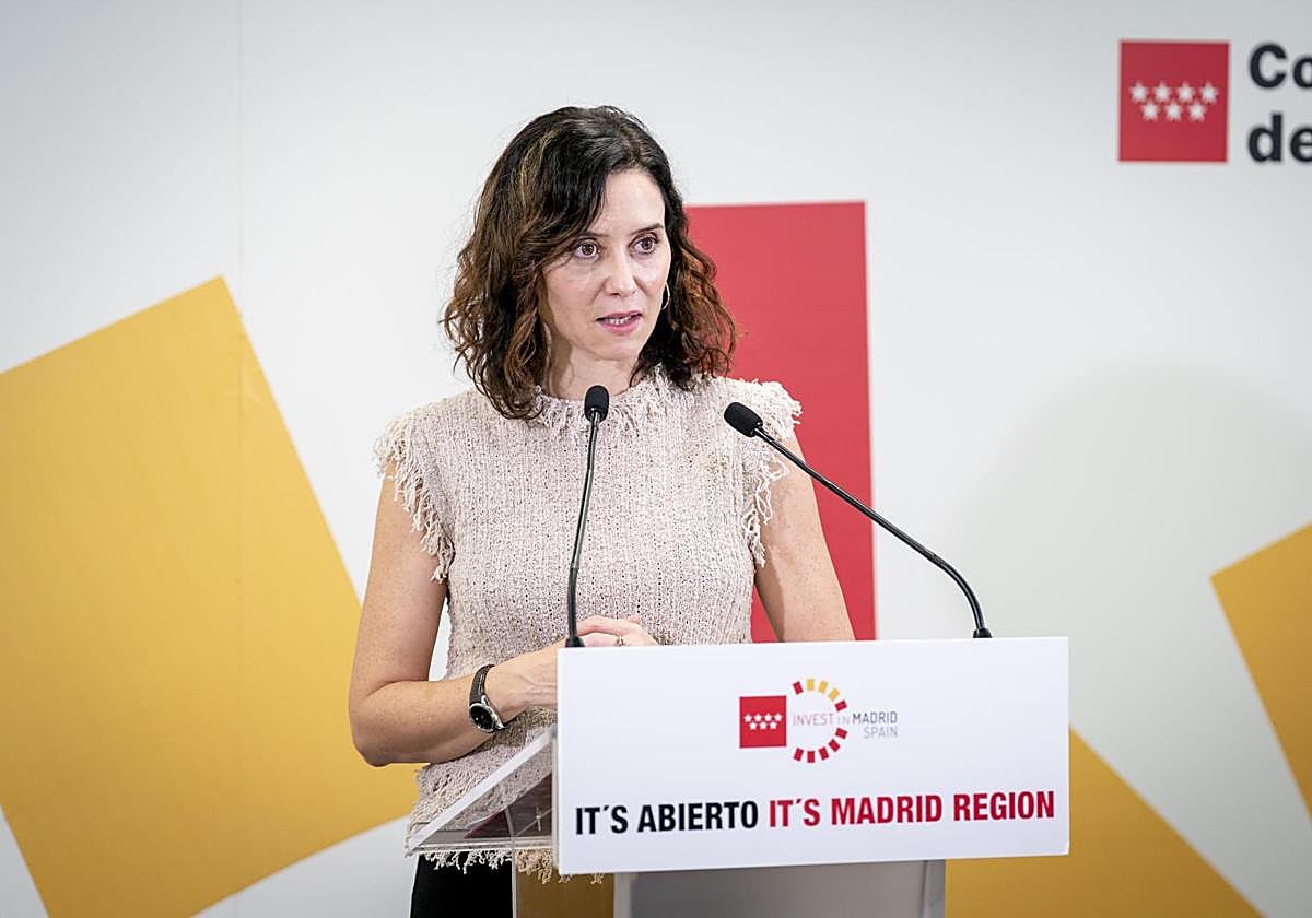 Isabel Díaz Ayuso, presidenta de la Comunidad de Madrid