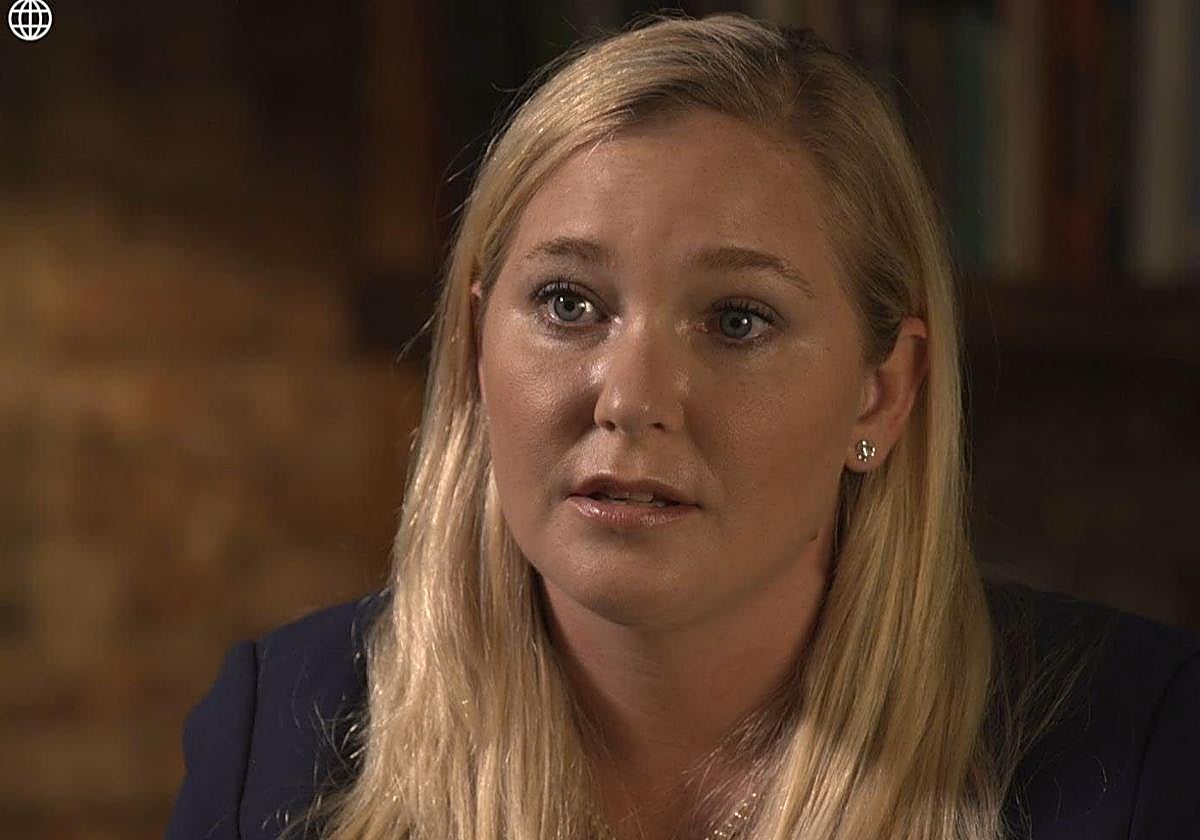 Virginia Giuffre, en una de las entrevistas que dio a las televisiones hace años para contar su caso.