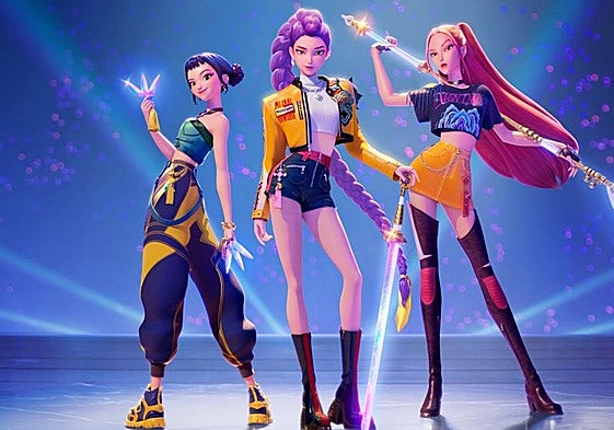 Zoey, Rumi y Mira, en la película