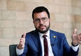 El expresidente de la Generalitat, Pere Aragonès.