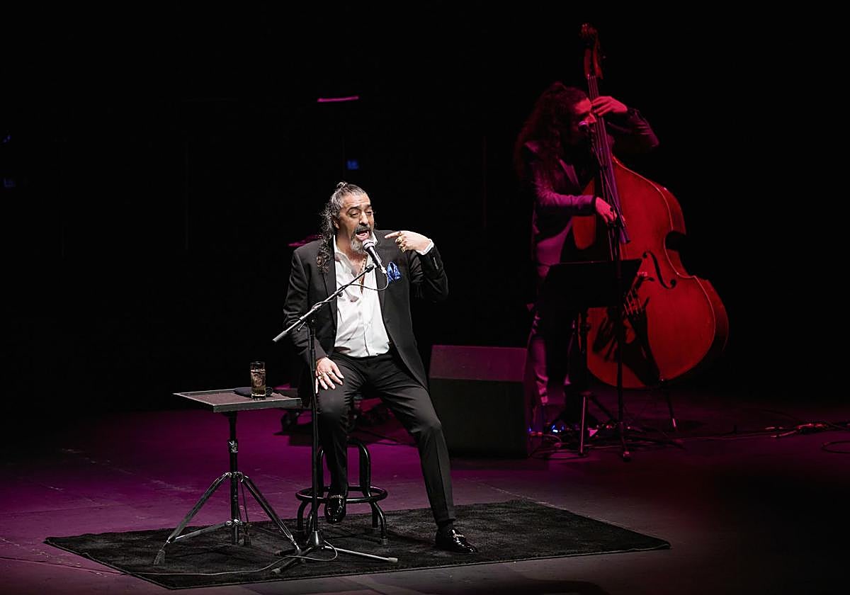 El cantaor Diego el Cigala, en un concierto en Pamplona el pasado año.