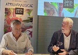 José Polo y Antonio Moral, este lunes durante la presentación de la cuarta edición de Atrium Musicae.