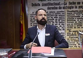 Mariano Moreno en la comisión del Senado