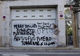 La actual vivienda de José Luis Ábalos, vandalizada.