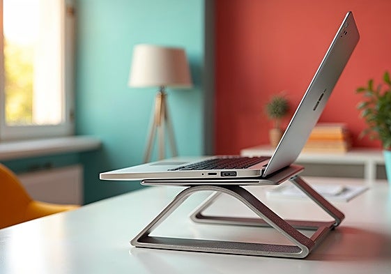Se acabó el dolor de espalda con estos soportes regulables para portátil