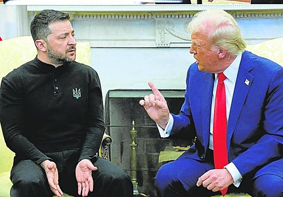 Volodímir Zelenski y Donald Trump en su encuentro del pasado agosto en la Casa Blanca.