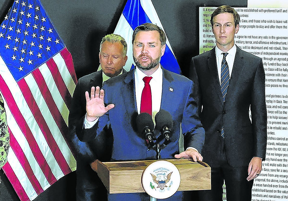 JD Vance, Jared Kushner y Steve Witkoff tratan estos días de apuntalar el alto el fuego en Israel.