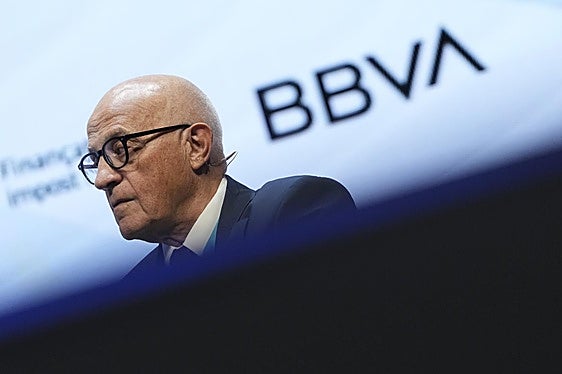 El presidente de BBVA, Josep Oliu, durante el foro World in Progress.