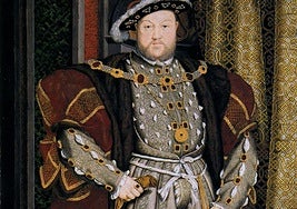 Retrato de Enrique VIII de Inglaterra.