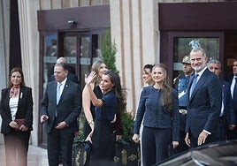 La Familia Real a su llegada al Auditorio para asistir al concierto de los Premios.