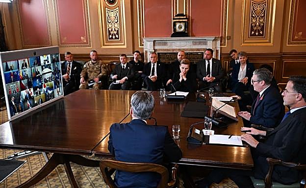 Varios líderes occidentales participaron en la cumbre de forma telemática.