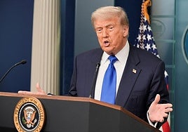 El presidente de EE UU, Donald Trump