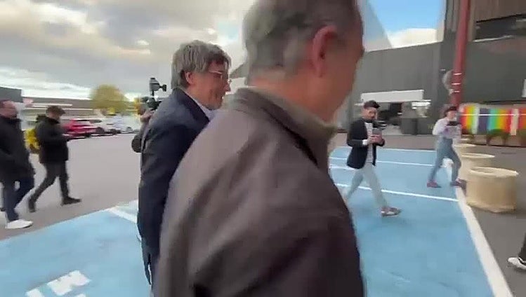 Puigdemont llega a Perpiñán para reunirse con su núcleo duro