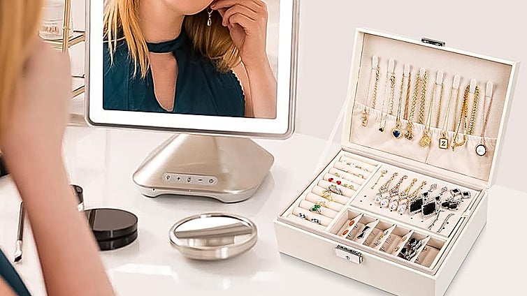 Estos joyeros prácticos y elegantes son una apuesta segura para organizar joyas
