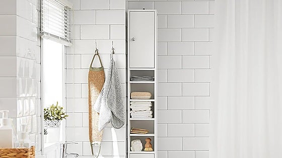 Las mejores columnas de baño para tener tus productos de higiene ordenados en poco espacio
