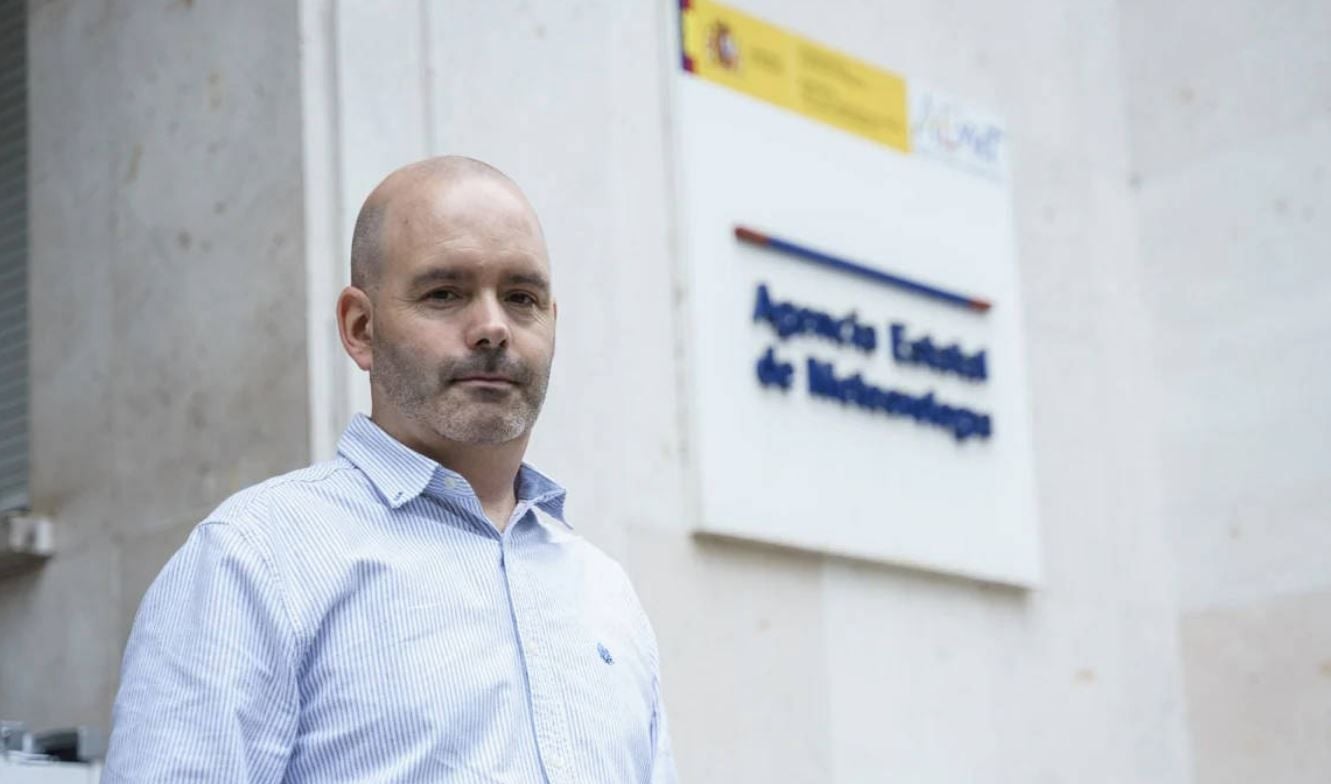 Rubén del Campo, portavoz de la Aemet.