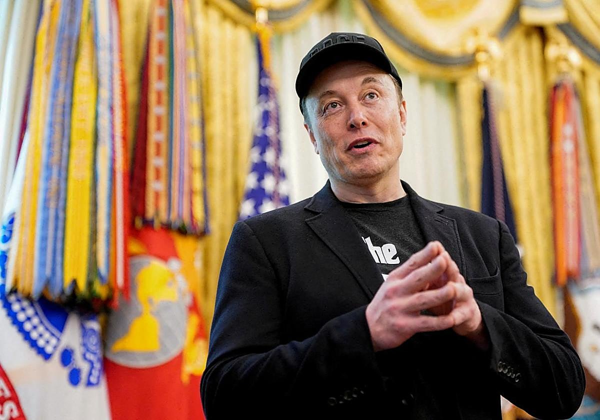 Elon Musk at the White House last May.