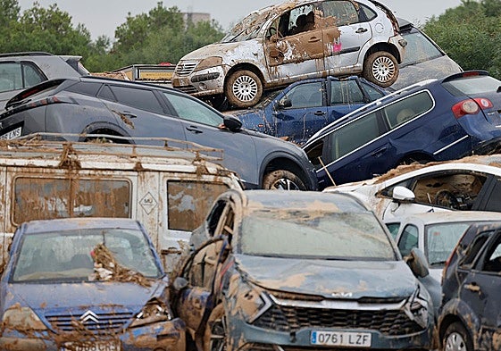 Vehículos afectados por la Dana