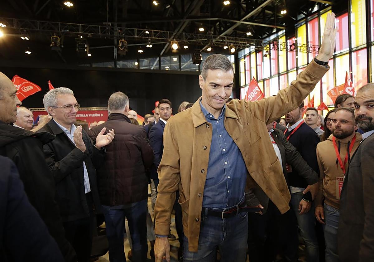 Pedro Sánchez, presidente del Gobierno, en un acto