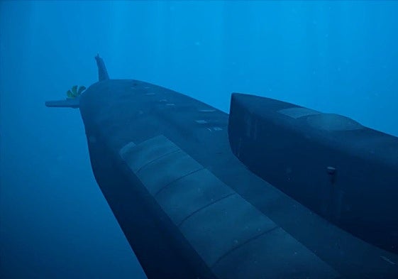 El dron nuclear Poseidón durante una prueba en 2018.