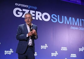 Ian Bremmer, durante su intervención en la Gzero Summit.