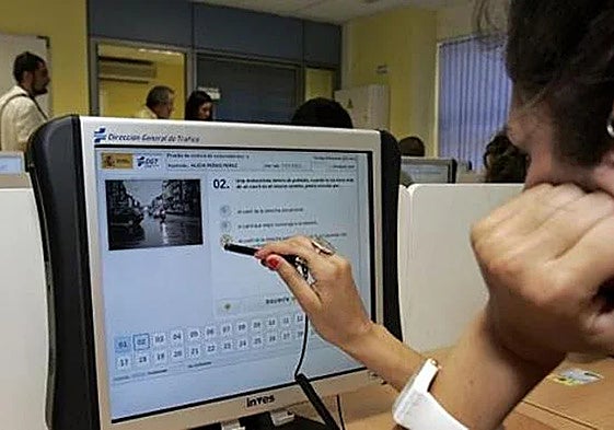 Examen teórico del carnet de conducir