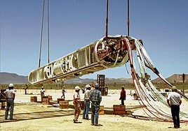 Imagen de la preparación de la última prueba atómica llevada a cabo en Estados Unidos, en 1992.