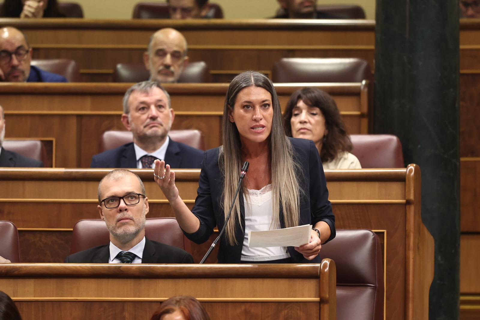 La portavoz de Junts en el Congreso, Míriam Nogueras