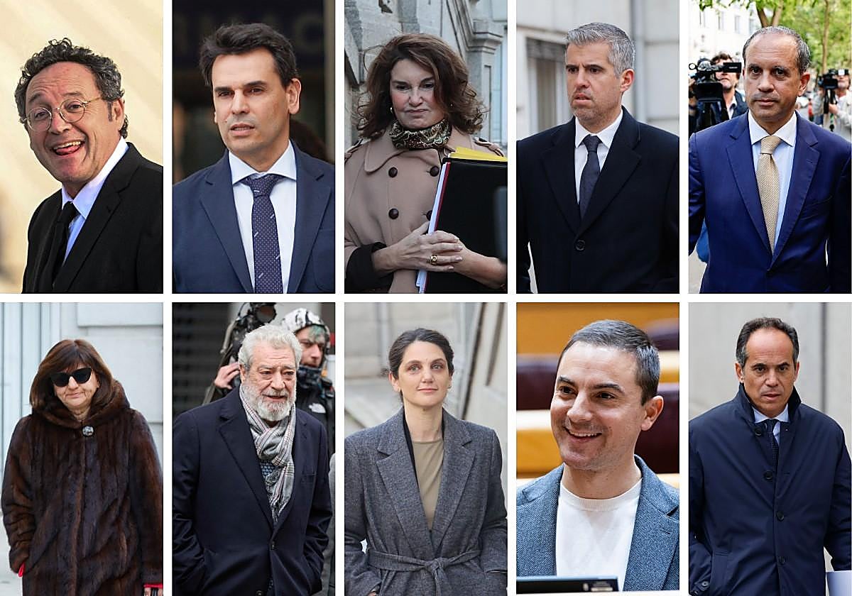 Los 10 protagonistas que pasarán por el Tribunal Supremo.