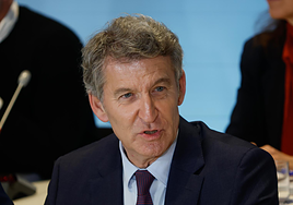 El presidente del Partido Popular, Alberto Núñez Feijóo, preside el Comité Ejecutivo Nacional del partido