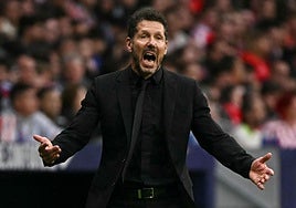 Diego Pablo Simeone, durante un partido.
