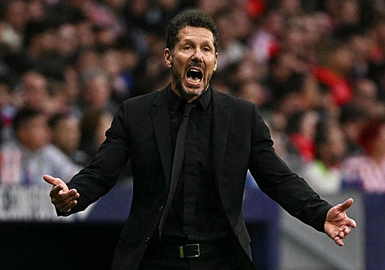 Diego Pablo Simeone, durante un partido.