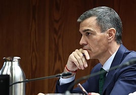 Sánchez en su comparecencia en la comisión de investigación del Senado sobre la corrupción, el pasado jueves.