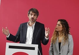 Ernest Urtasun y Lara Hernández.