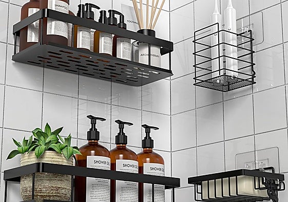 Despídete del desorden en la ducha con la estantería baño UUlioyer: resistente, práctica y sin taladro
