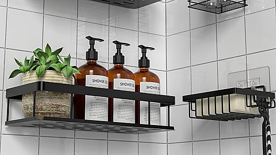 Despídete del desorden en la ducha con la estantería baño UUlioyer: resistente, práctica y sin taladro