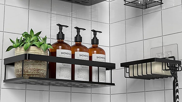 Despídete del desorden en la ducha con la estantería baño UUlioyer: resistente, práctica y sin taladro