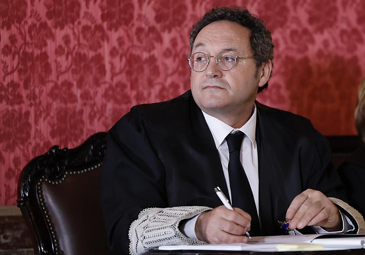 El fiscal general del Estado, Álvaro García Ortiz, durante el inicio del jucio este lunes.