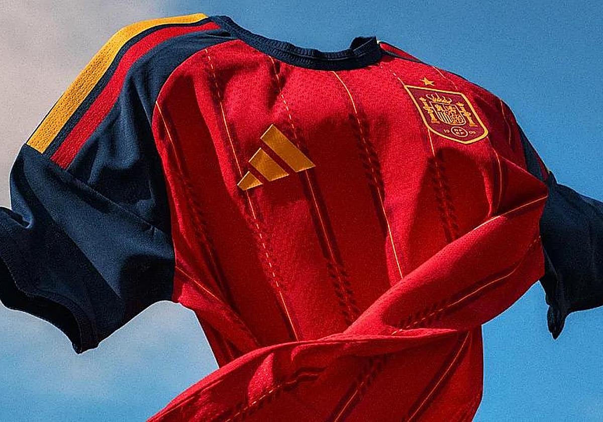 La nueva camiseta de la selección española.