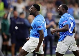 Luckassen celebra el gol del Pafos.