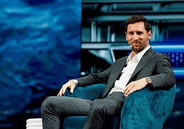 Leo Messi, durante el America Business Forum.