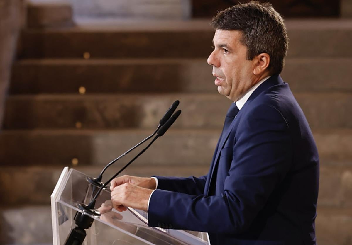 Carlos Mazón, dimisionario presidente de la Generalitat valenciana.